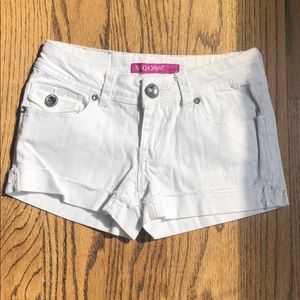 White Denim Shorts